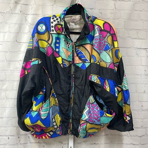 Primrose Jackets & Blazers - Primrose by Janeve Sport Vintage 80’s windbreaker lined large jacket